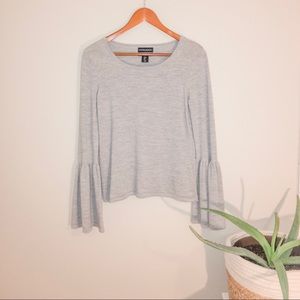 Bell Sleeve Cropped Sweater